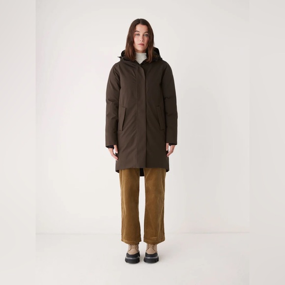 NWT Frank & Oak // The Capital Parka in Espresso Brown – Extra Small - Picture 9 of 12